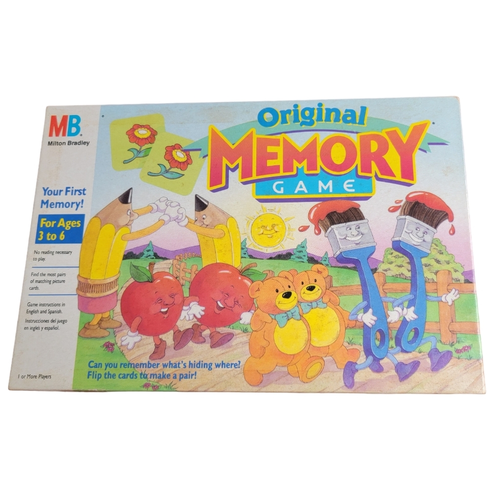 ❌️SOLD❌️ Vintage 1990 Original Memory Game